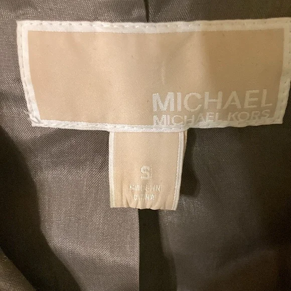 Michael Kors Taupe Brown Rain Trench Jacket Coat - Picture 2 of 12